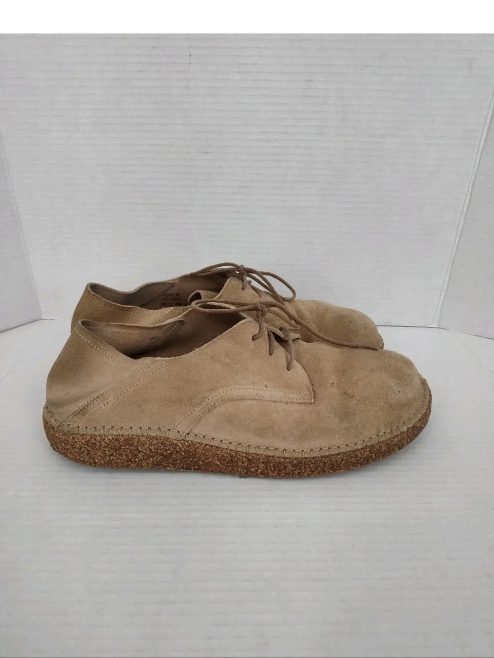 Birkenstock Men’s Gary Sand Suede Casual Oxfords Shoes Size EU 45 US 12